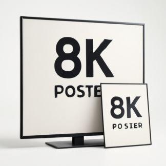 Custom 8K TV-Service Posters