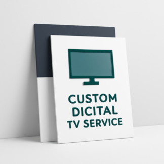 Custom Digital TV-Service Posters
