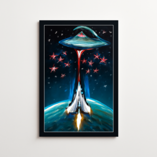 Custom Galaga: Destination Earth-Arcade Posters