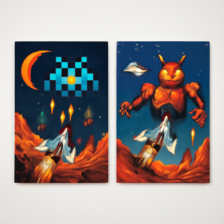 Custom Galaga: Return of Mars Part II-Arcade Posters