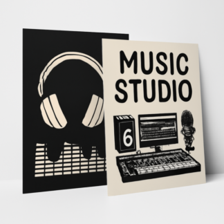 Custom Music Prod-Studio Posters