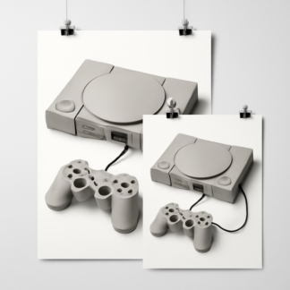 Custom Sony PlayStation-Console Posters